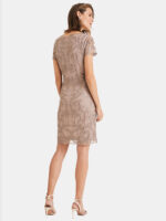 پیراهن تمام دانتل ابریشم دوزی کالباسی - تصویر 2