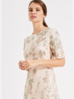 پیراهن مجلسی گلدوزی کرم