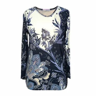 بلوز نخی آستین بلند زنانه با کد LMN350