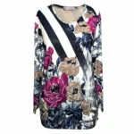 بلوز آستین بلند نگین کارشده نخی کد LMN351