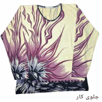 تصویر جلوی کار بلوز آستین بلند زنانه با کد LMN348